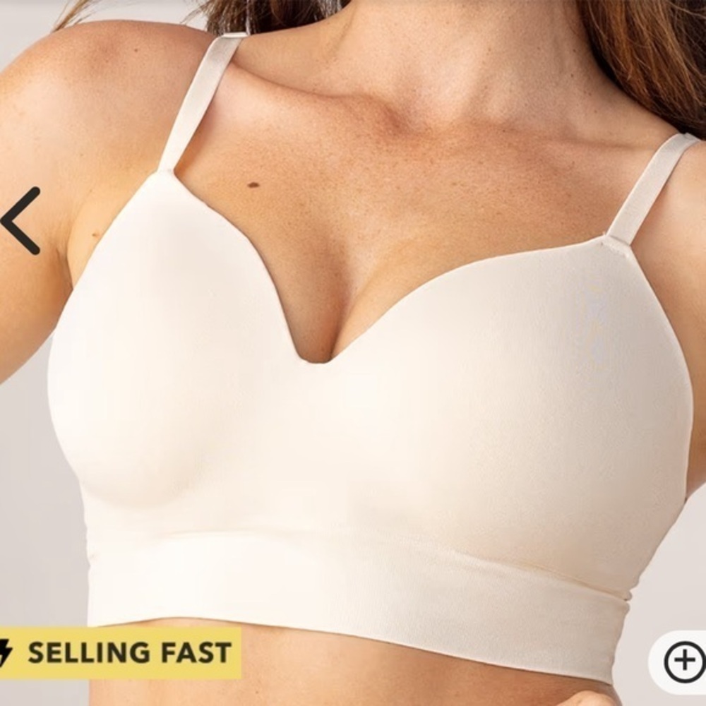 NWT Truekind® Supportive Comfort Wireless Shaping Bra plus Size 3XL Color Cream